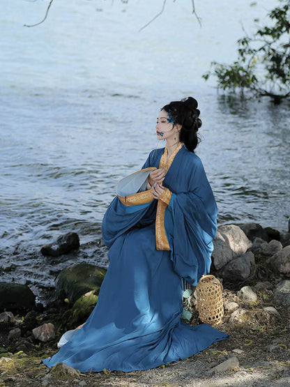 Women's Hanfu Warring States Robe 莫离 Trailing DRESS