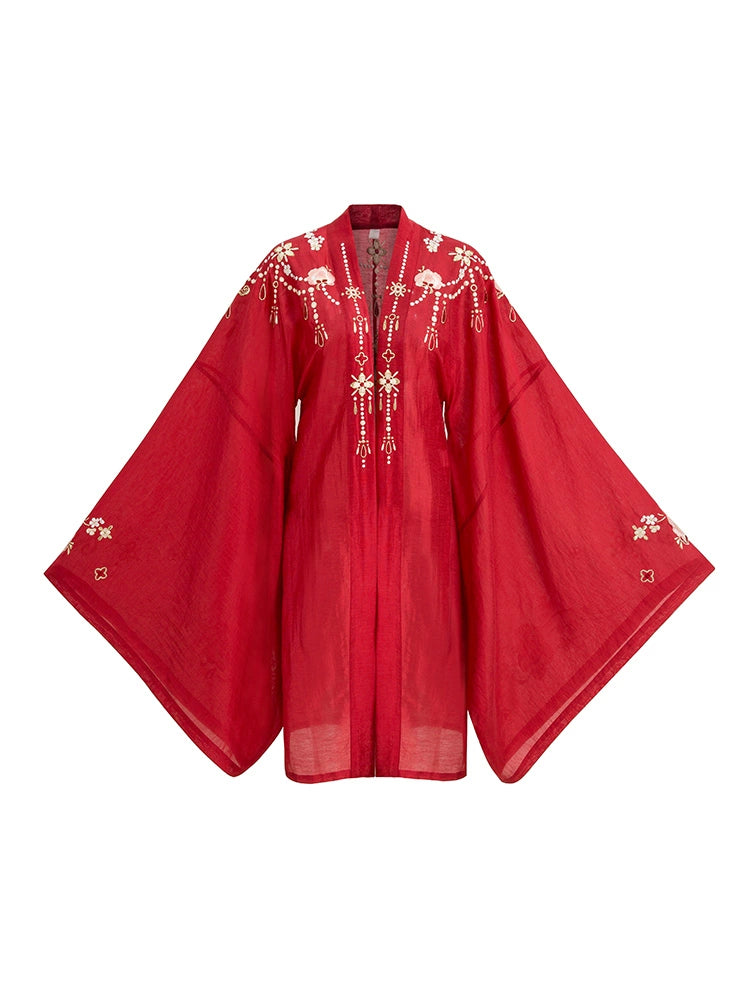 Mu Dan Guo Se : Ceremonial Codex Robe-Large Sleeve Shirt