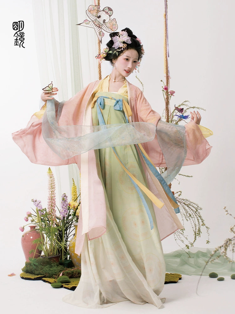 Lookbook Series Bright Mirror Hanfu Luoyang Dream Tang Dynasty Chest-Length Skirt