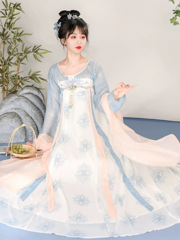 LOOKBOOK SERIES Tang Dynasty Blue Purple Hanfu