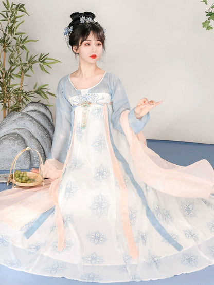 LOOKBOOK SERIES Tang Dynasty Blue Purple Hanfu