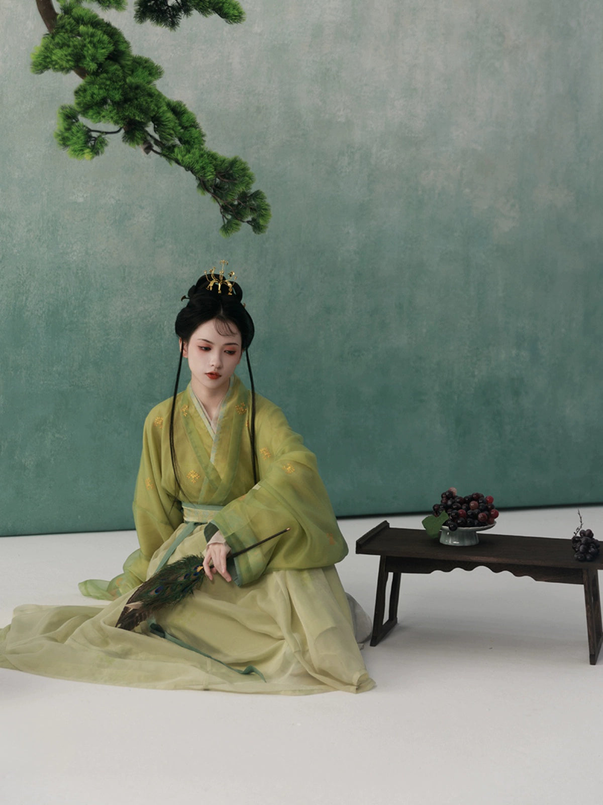 Shangyao Retreat Series Green Jin Hanfu