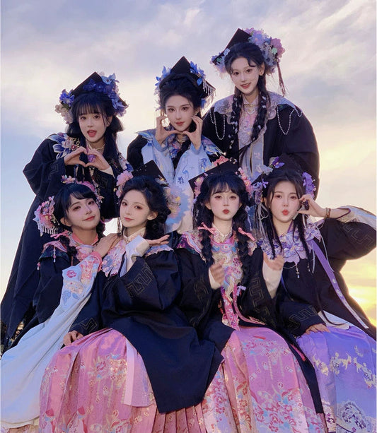 Serene Return Series Hanfu Bachelor's Cloud Shoulder
