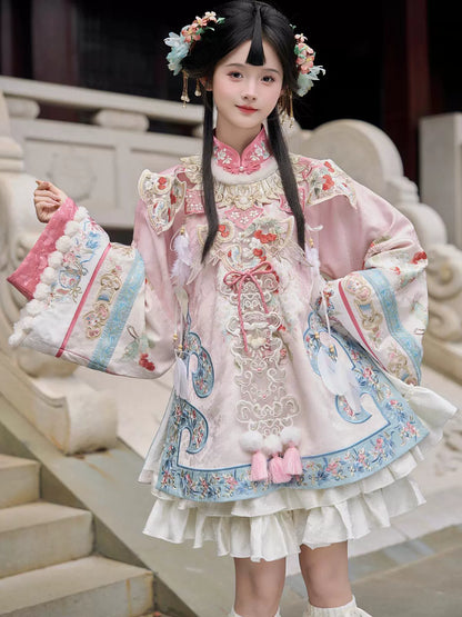 Cloud-Kissing Nature Series Ophio Bloom Qing Hanfu
