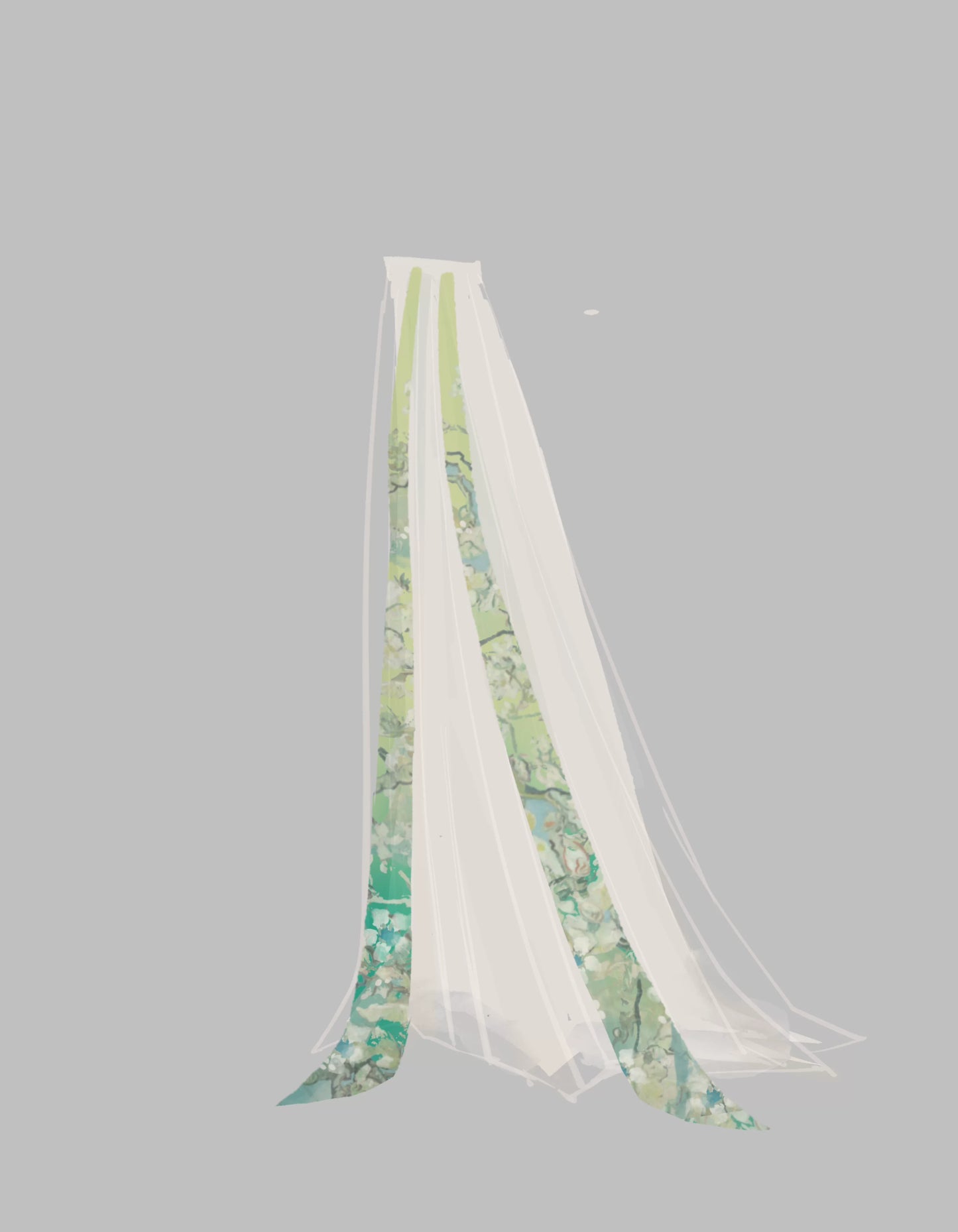 Cloud-Kissing Nature Series Apricot Blossoms in Light Rain Wei Hanfu