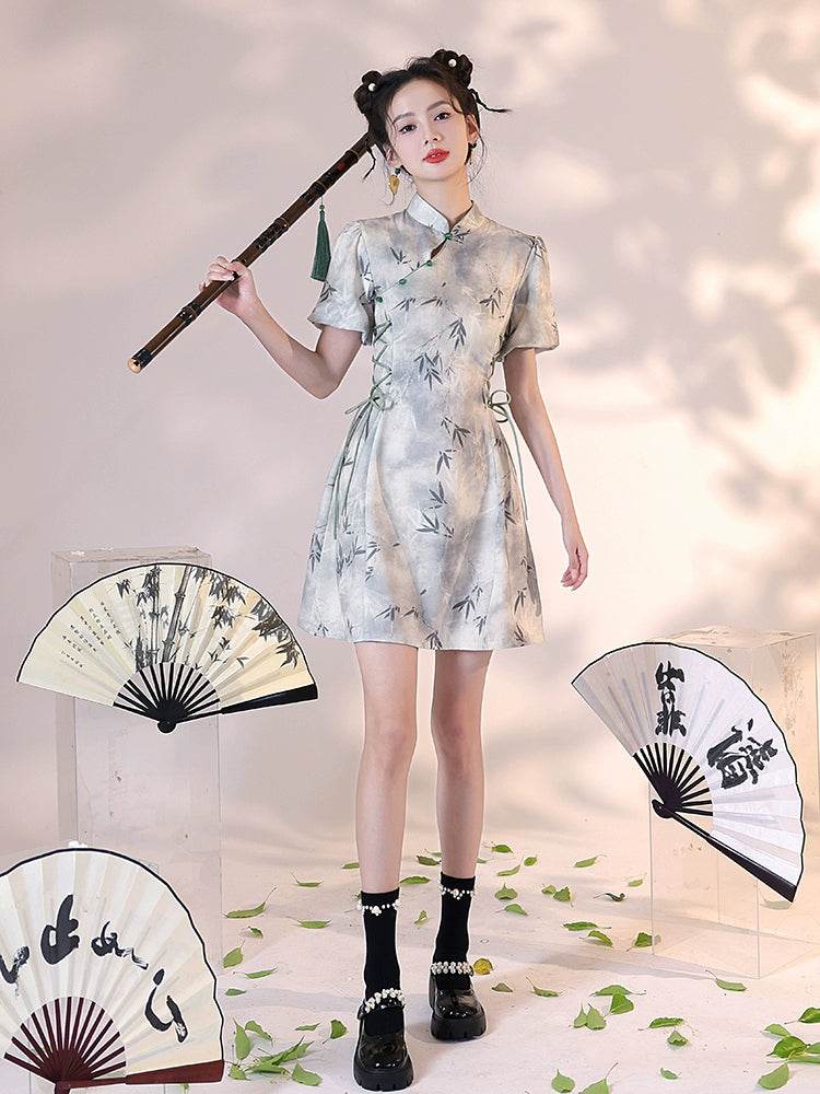 New Chinese Style Cheongsam Qipao Girlish Dressy Casual 51