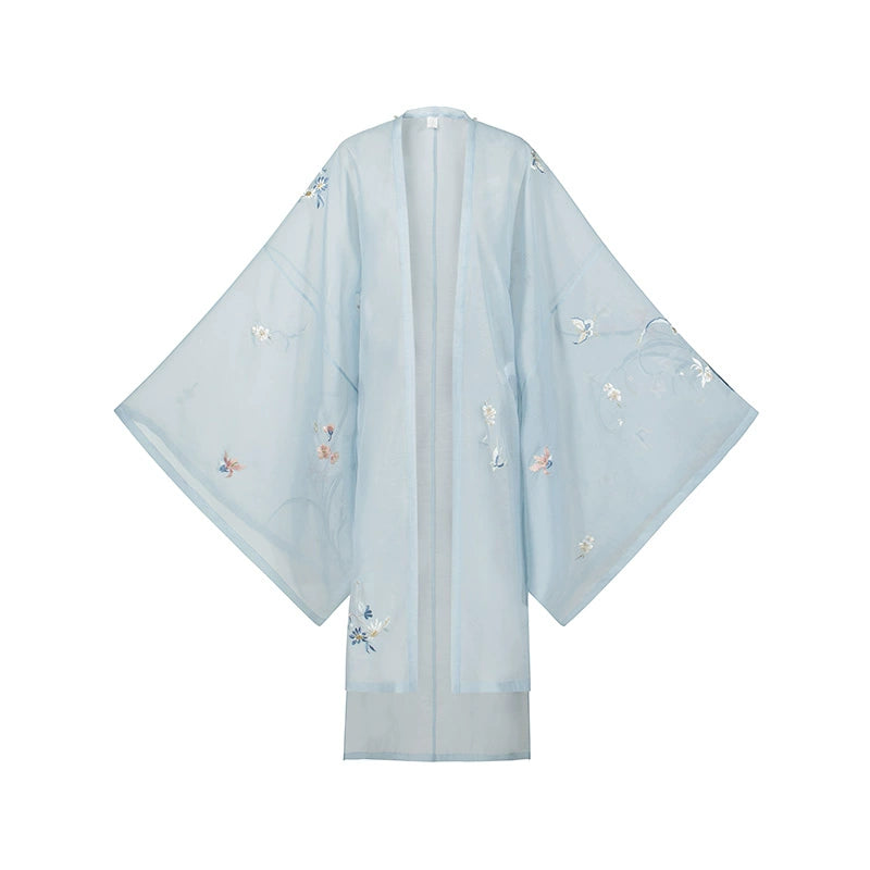 Qinghe Yi : Verdant Syntax-Large Sleeve Shirt+Ceremonial Cape
