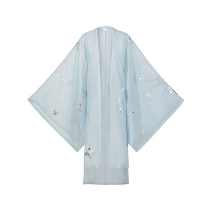 Qinghe Yi : Verdant Syntax-Large Sleeve Shirt+Ceremonial Cape