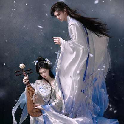 Ethereal Dreamscape Series Supreme Hanfu-Plain Snow Green Bamboo