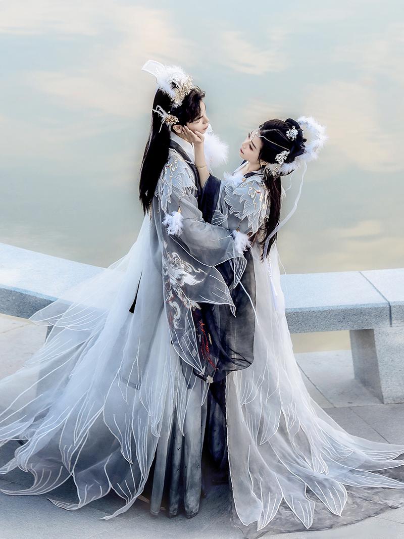 Couple Series Crane Sings Sky Male & Female Style