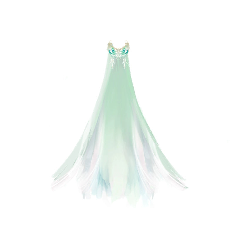 Mythology Series Aura Nix Embroidered Myrobalan Skirt Hanfu