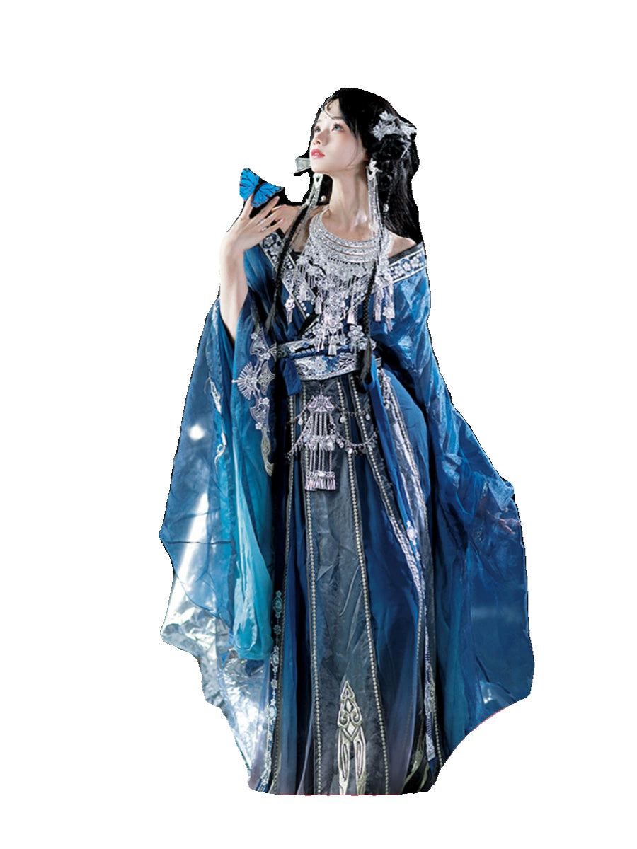 Exotic Series Wei Jin Miao Girl Hanfu Waist Skirt