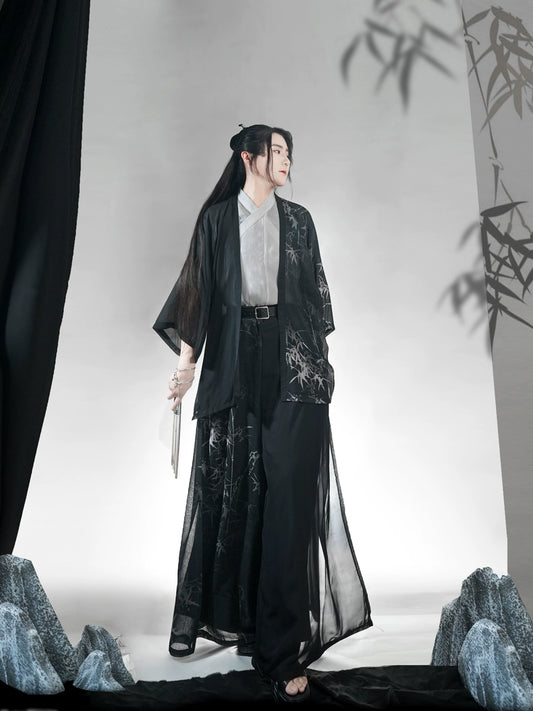 Male Hanfu Song Dynasty Ink Bamboo Hidden