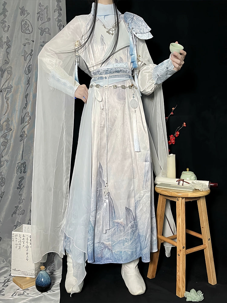 Lookbook Series Flower Poetry Unisex Boy Hanfu