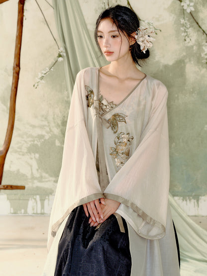 Lookbook Series Strings High-Grade Fabrics Ming Dynasty Hanfu Skirt