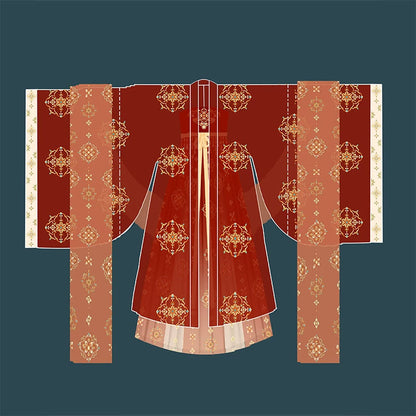 LOOKBOOK SERIES Tang Dynasty Khaki Red Green Hanfu