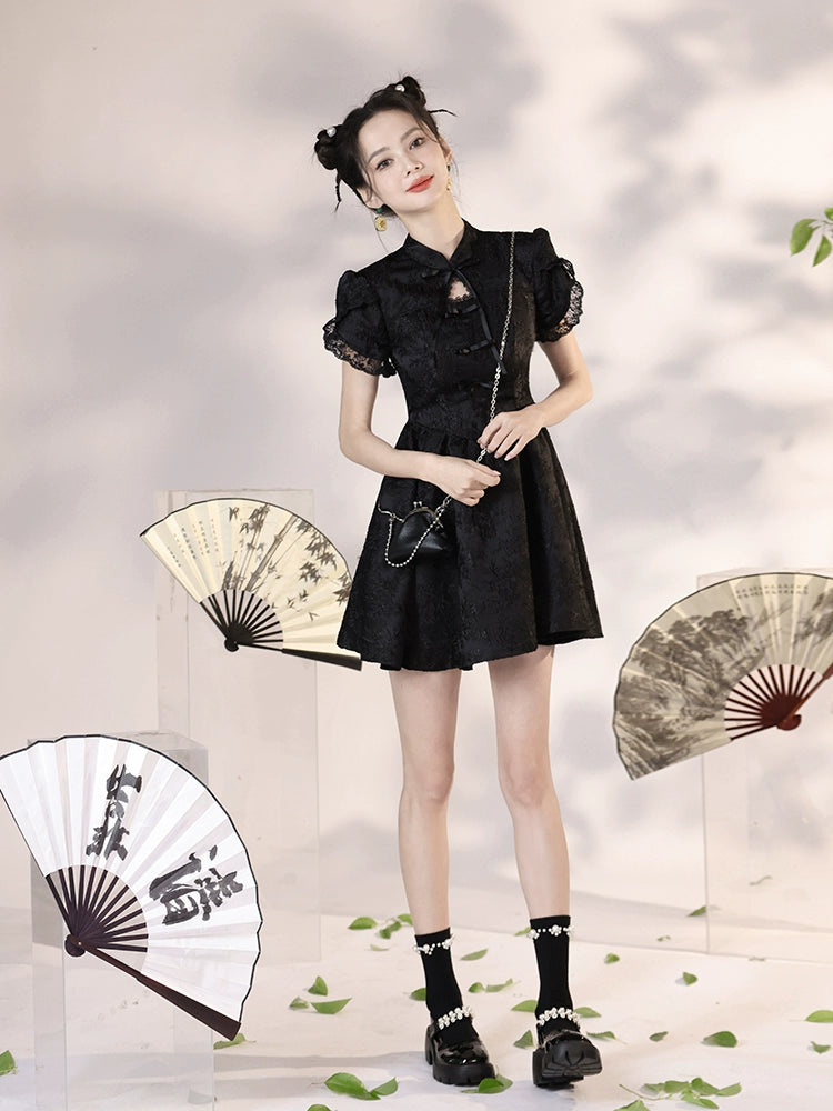 New Chinese Style Cheongsam Qipao Girlish Dressy Casual 47