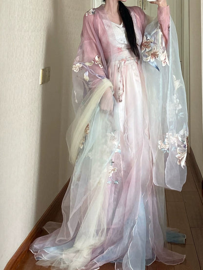 Oriental Aesthetics Series Water Jade Warmth Dancing Hanfu Dress