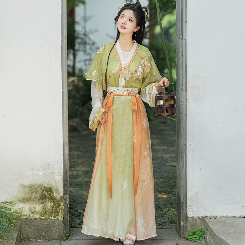 LOOKBOOK SERIES Tang Dynasty Waist-Length Skirt Suit