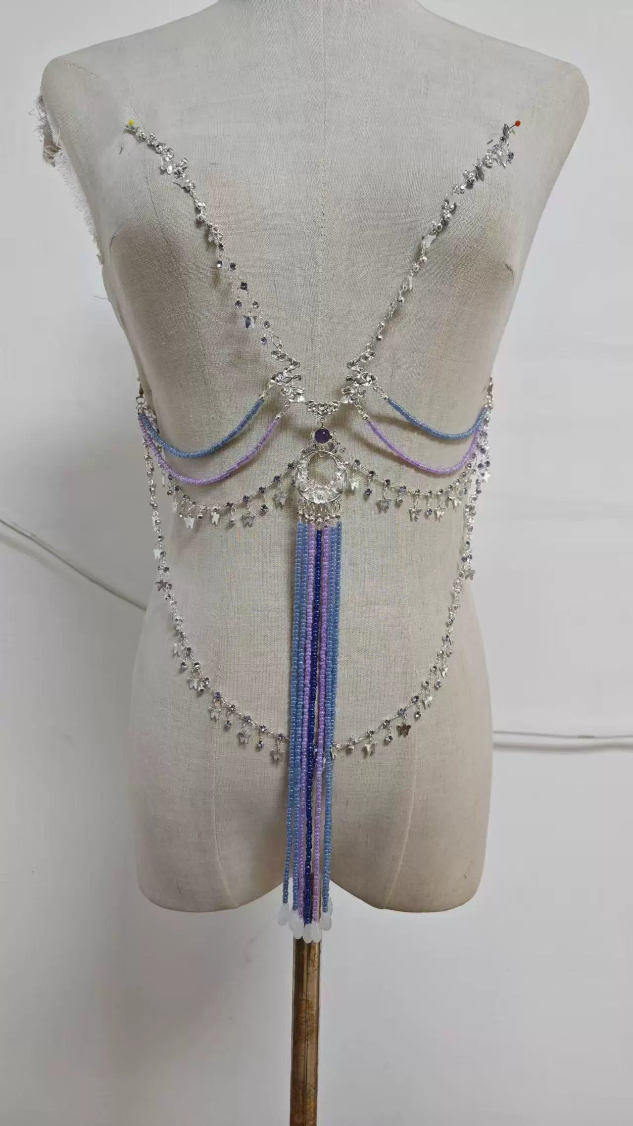 Haute Couture Series Woven Fabric Embroidered Hanfu Qing Huan Violethorn Tang
