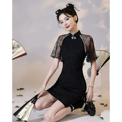 New Chinese Style Cheongsam Qipao Girlish Dressy Casual 46