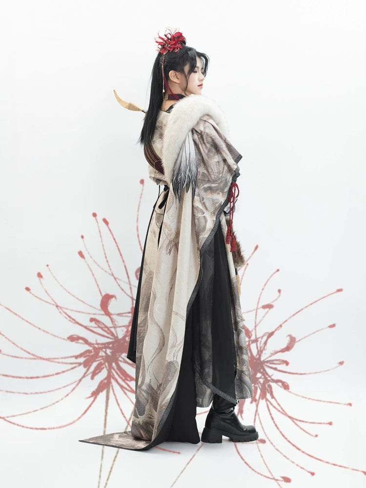 Flower Poetry Ancient Knight Men Unisex Hanfu