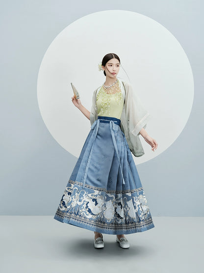 Huajian Linu : Floral Bandit-Mamian Skirt