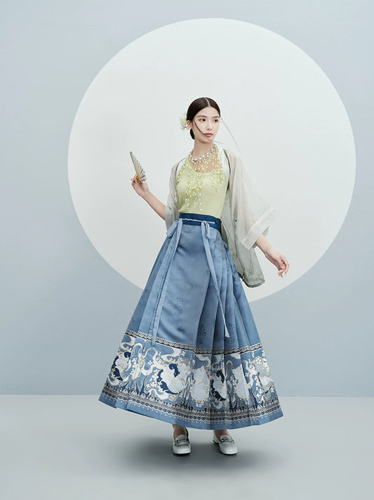 Huajian Linu : Floral Bandit-Mamian Skirt