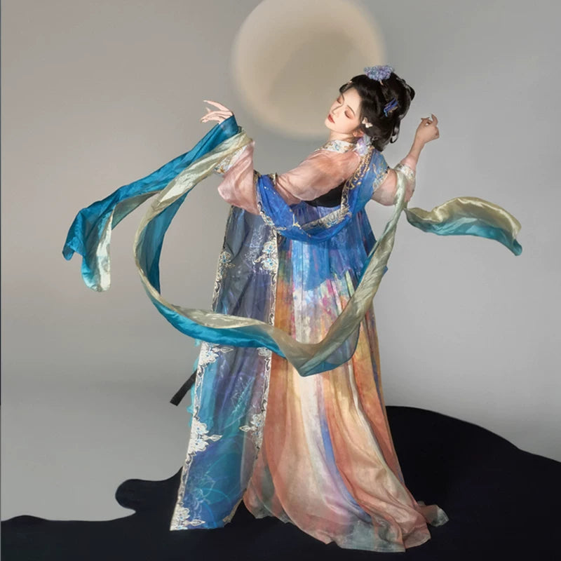 Ethereal Dreamscape Series Supreme Hanfu-Mirror Mist Tang Colors