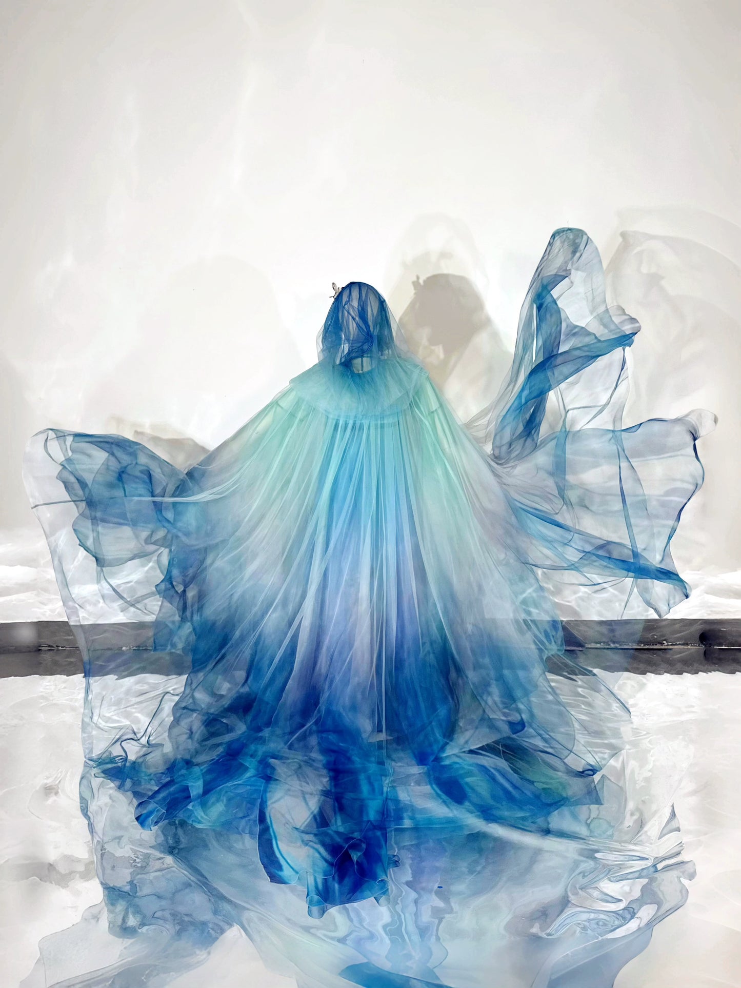 Oriental Aesthetics Series Blue Morpho Hanfu Dress