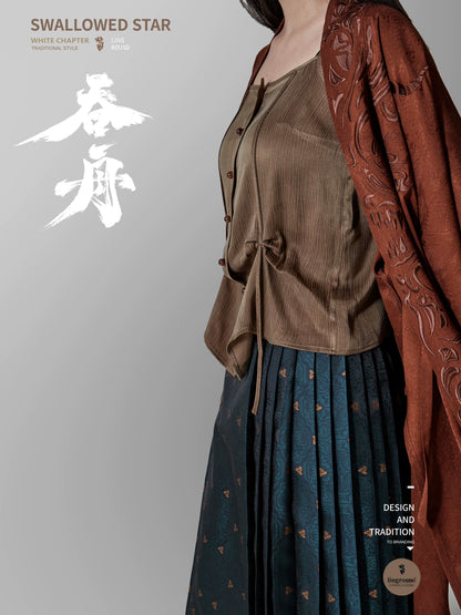 Lookbook Series Spring Summer Song Dynasty Hanfu High Quality Silk