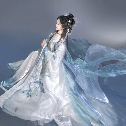 Ethereal Dreamscape Series Supreme Hanfu-Porcelain Whispers