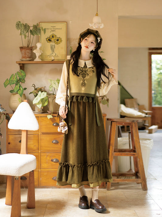 Lookbook Series Ethnic Autumn Hanfu Tawny Longjing