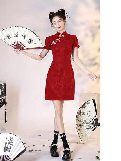 New Chinese Style Cheongsam Qipao Girlish Dressy Casual 31