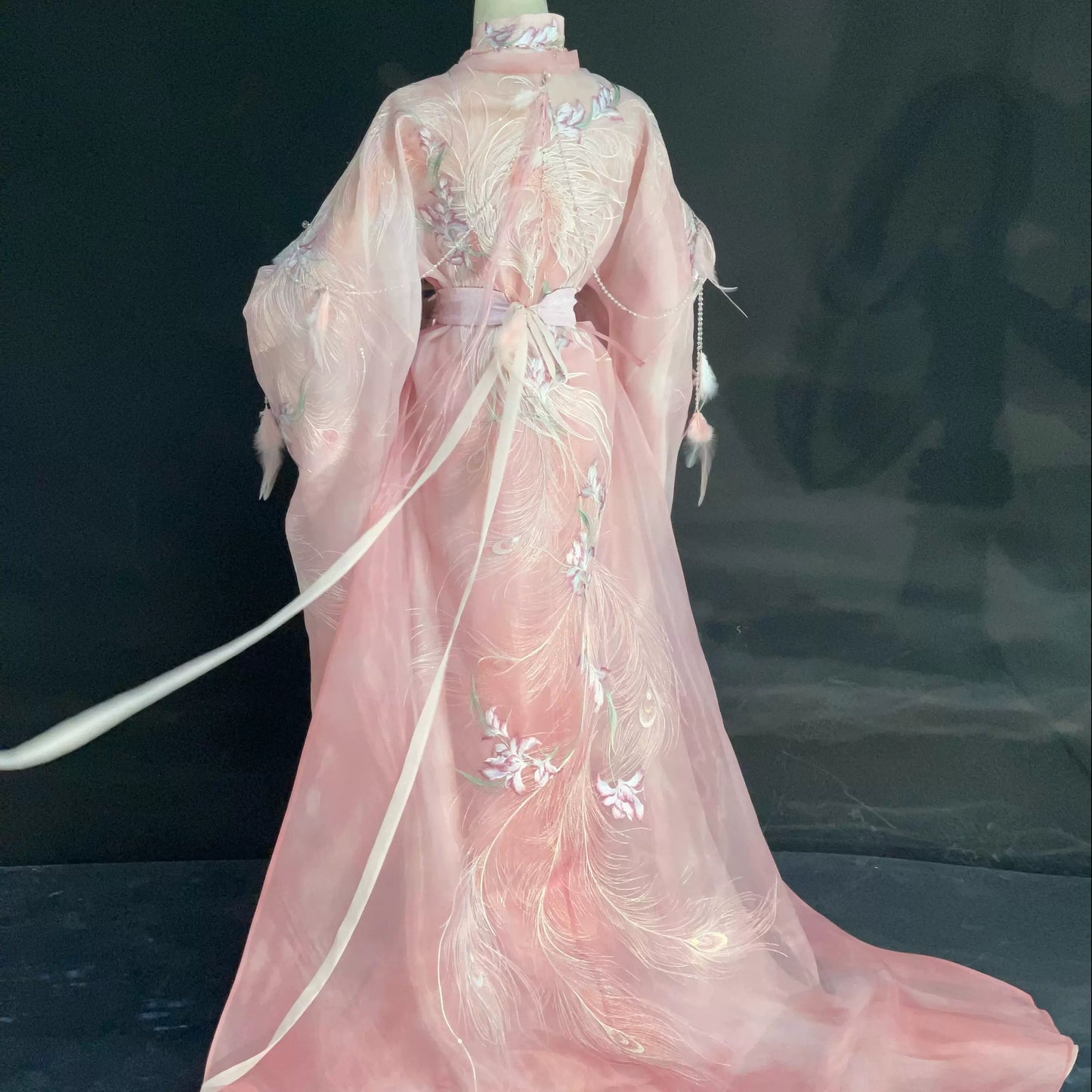 Haute Couture Series Woven Fabric Embroidered Hanfu Qing Huan Rubythornix Han