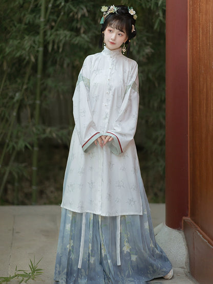 Ming Dynasty Original Hanfu Round Neck Long shirt BIJIA