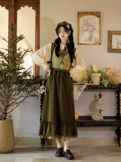 Lookbook Series Ethnic Autumn Hanfu Tawny Longjing