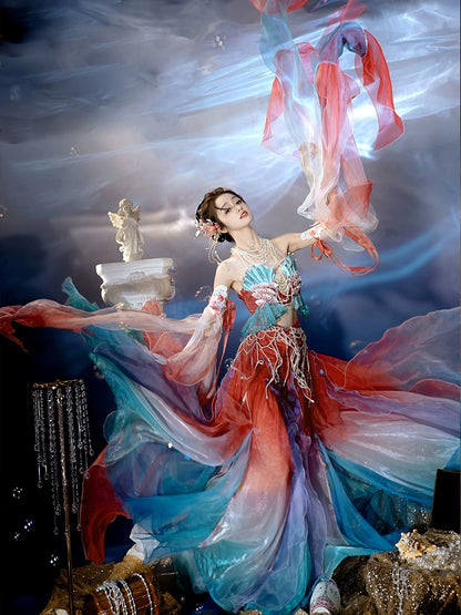 Exotic Series Iridescent Mermaid Princess Hanfu Dress
