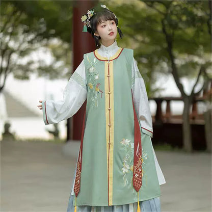 Ming Dynasty Original Hanfu Round Neck Long shirt BIJIA