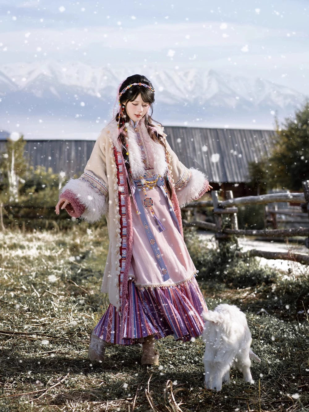 Lookbook Series Ethnic Winter Hanfu Snowy Mulberry