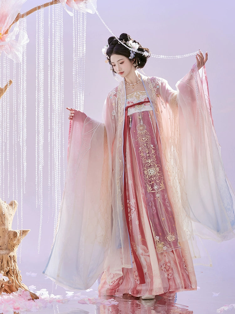 Lookbook Series Tang Hanfu 2025 White Jade Orb