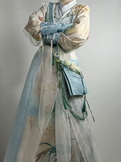 Flower Poetry Unisex Hanfu Ceruplume