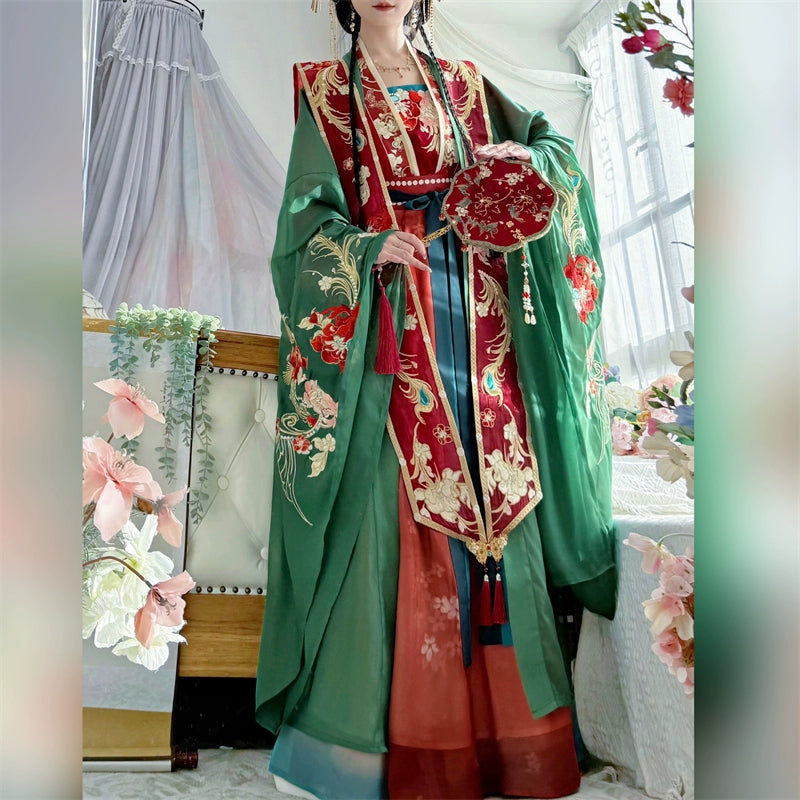 Lookbook Series 2025 Hanfu Feather Red