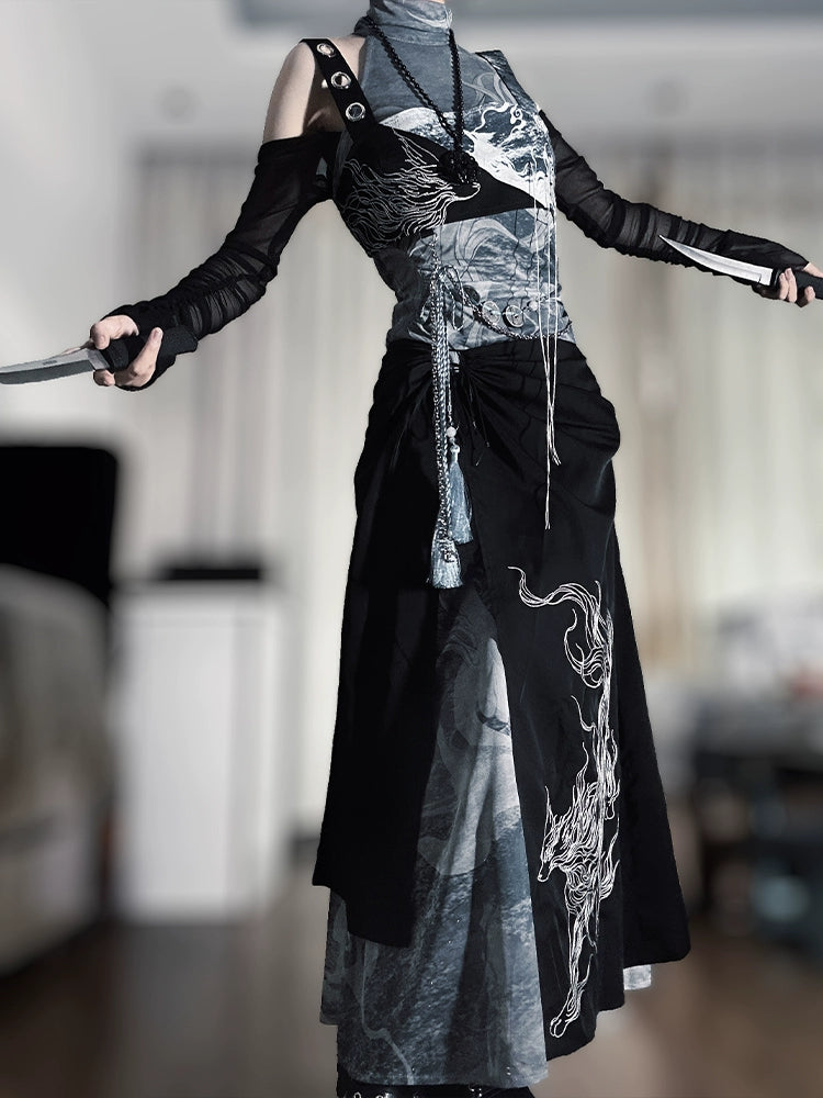 Flower Poetry Cang Sea Men Unisex Hanfu