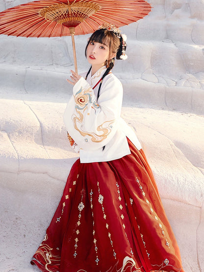 Long Deng Ye Yan : Fluidic-Dye Skirt