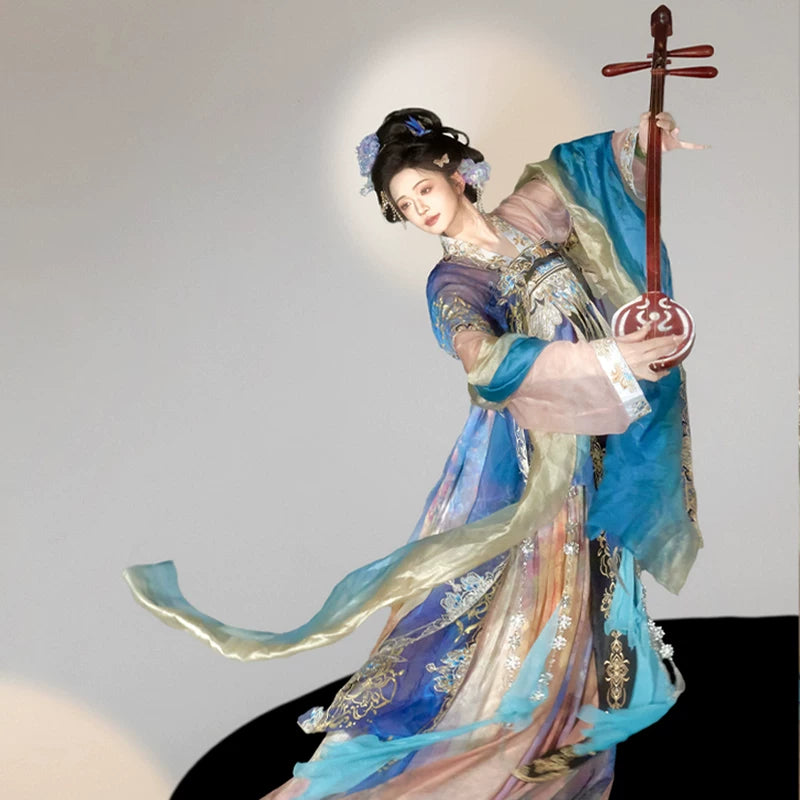 Ethereal Dreamscape Series Supreme Hanfu-Mirror Mist Tang Colors
