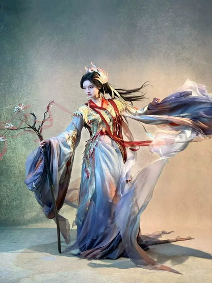 Oriental Aesthetics Series Sacred Fowl Qin Hanfu Dress