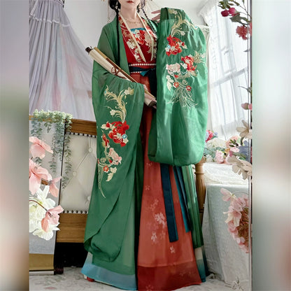 Lookbook Series 2025 Hanfu Feather Red