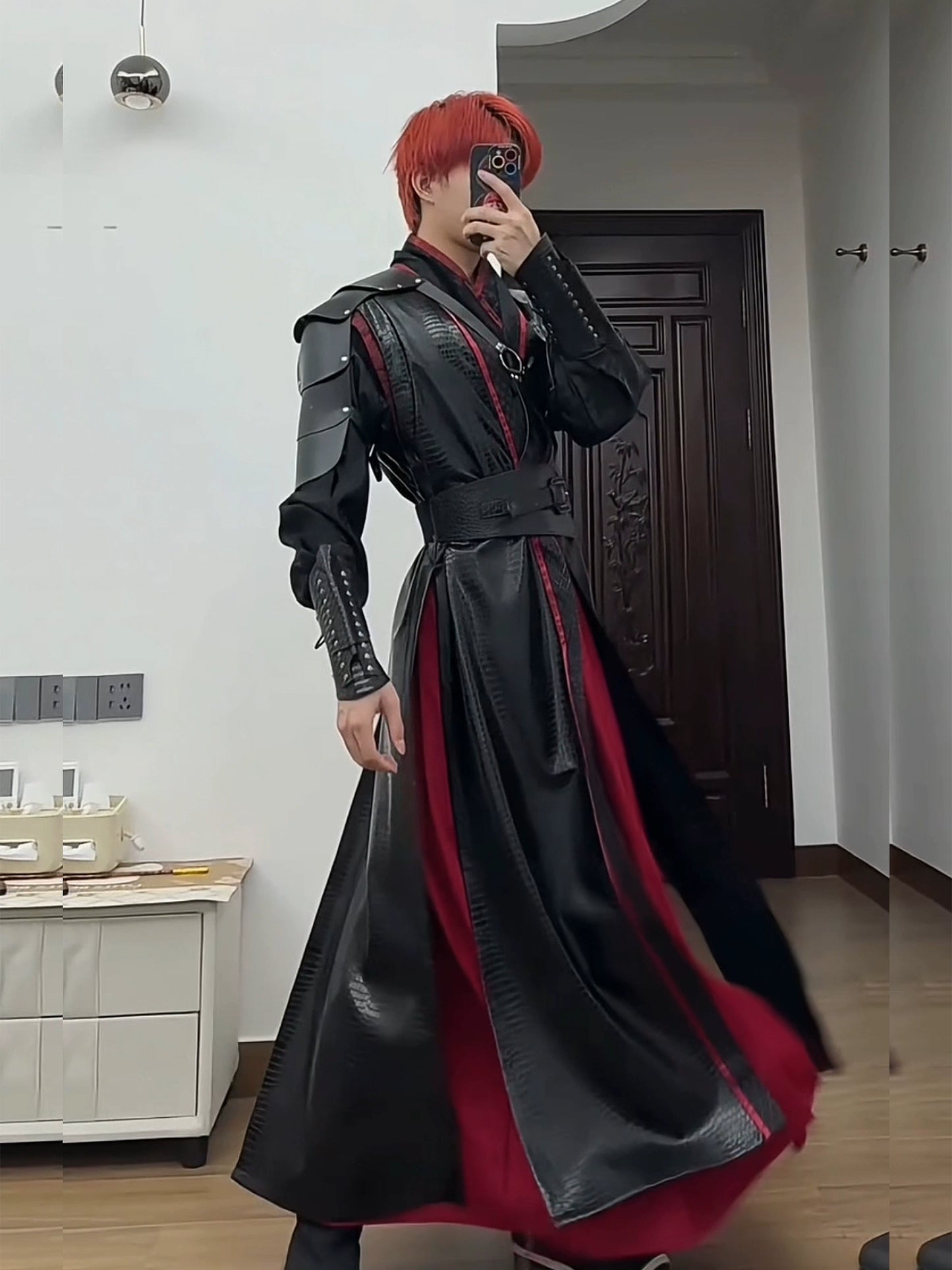 Male & Unisex Series Hanfu Dark Night Red Shadow