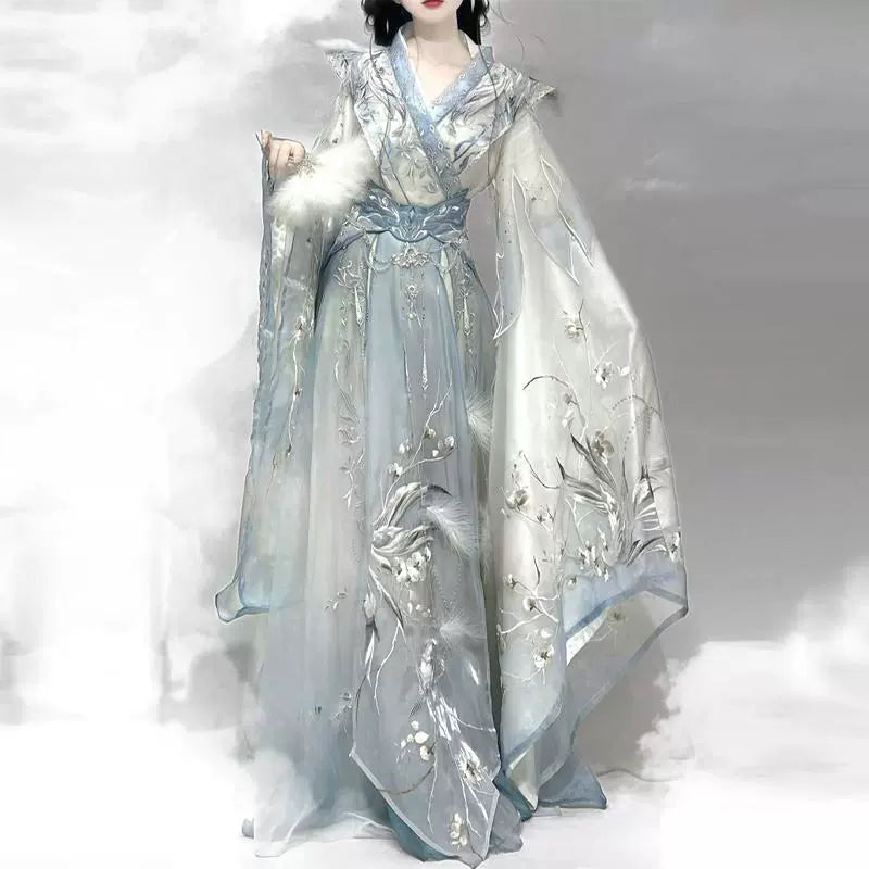 Ethereal Dreamscape Series Supreme Hanfu-Lunarcrane Moonheron